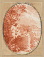 S 027
<br/>
Christus en de Samaritaanse vrouw
<br/>
<em>Houbraken, Arnold (1660-1719)</em>